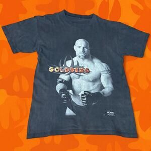 authentic vintage 1999 WCW Goldberg graphic tee Size L
